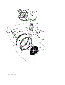 Drum parts for Ge Dryer GFDS175GH2DG from AppliancePartsPros.com