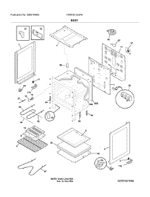 Body parts for Frigidaire Range CFEF3012UWA from AppliancePartsPros.com