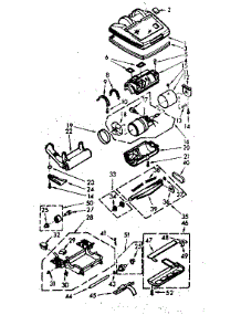 Nozzle And Motor parts for Kenmore Vacuum 116.30970 (11630970, 116 30970) from AppliancePartsPros.com