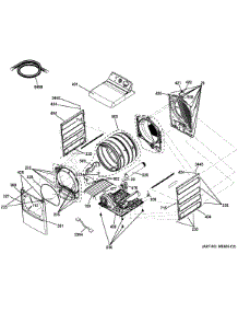 Cabinet parts for Ge Dryer GTD86GSPJ0MC from AppliancePartsPros.com