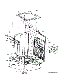 Cabinet & Top Panel parts for Ge Dryer GFDS175EH2DG from AppliancePartsPros.com