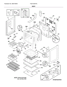 Body parts for Frigidaire Range FGEF3036TFE from AppliancePartsPros.com