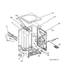 Cabinet & Top Panel parts for Ge Dryer GFDN110GD3WW from AppliancePartsPros.com