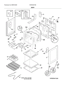 Body parts for Frigidaire Range CFEF3053TSE from AppliancePartsPros.com