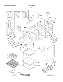 Body parts for Frigidaire Range CFEF3054USB from AppliancePartsPros.com