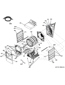 Cabinet parts for Ge Dryer GTD86ESPJ0MC from AppliancePartsPros.com