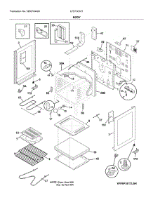 Body parts for Frigidaire Range LFEF3018TWE from AppliancePartsPros.com