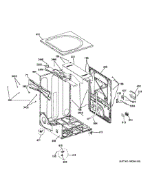 Cabinet parts for Ge Dryer GFDL110EH2WW from AppliancePartsPros.com