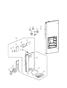 Dispenser Parts parts for Lg Refrigerator LFX28979SB/00 from AppliancePartsPros.com