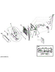 Control Panel parts for Ge Dryer GTD86ESSJ0WS from AppliancePartsPros.com