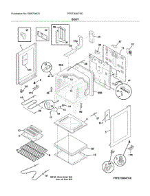 Body parts for Frigidaire Range FFEF3054TSG from AppliancePartsPros.com
