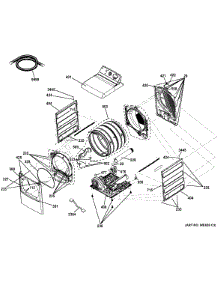 Cabinet parts for Ge Dryer GTD86GSSJ0WS from AppliancePartsPros.com
