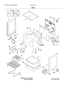 Body parts for Frigidaire Range FFEF3012TWC from AppliancePartsPros.com