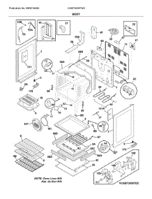 Body parts for Frigidaire Range CGEF3059TWD from AppliancePartsPros.com