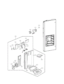 Dispenser Parts parts for Lg Refrigerator LFX28977SB/00 from AppliancePartsPros.com
