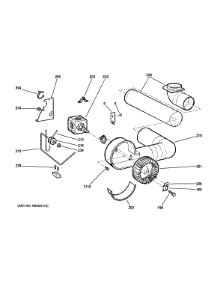 Blower & Motor parts for Ge Dryer DSKS333EC3WW from AppliancePartsPros.com