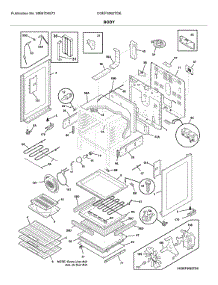Body parts for Frigidaire Range CGEF3062TDE from AppliancePartsPros.com