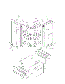 Door Parts parts for Lg Refrigerator LFC21776ST/04 from AppliancePartsPros.com