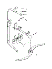 Upper Wash And Rinse Parts parts for Kenmore Dishwasher 665.12776K311 (66512776K311, 665 12776K311) from AppliancePartsPros.com