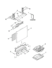 Door Panel Parts parts for Kenmore Dishwasher 665.12776K311 (66512776K311, 665 12776K311) from AppliancePartsPros.com
