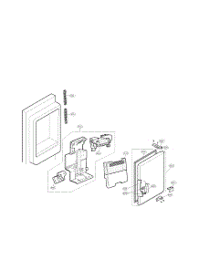 Ice Maker And Ice Bin Parts parts for Lg Refrigerator LFX28978SB/00 from AppliancePartsPros.com