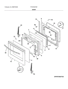 Door parts for Frigidaire Range FFEF3054TDF from AppliancePartsPros.com