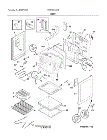 Body parts for Frigidaire Range CFEF3054UWB from AppliancePartsPros.com