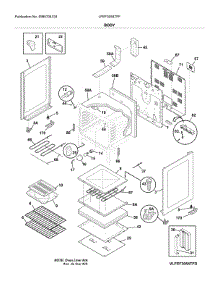 Body parts for Frigidaire Range LFEF3054TFF from AppliancePartsPros.com