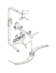 Upper Wash And Rinse Parts parts for Kenmore Dishwasher 665.12833K310 (66512833K310, 665 12833K310) from AppliancePartsPros.com
