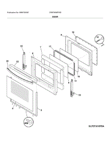 Drawer parts for Frigidaire Range CFEF3056TWD from AppliancePartsPros.com