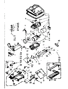 Nozzle And Motor Assembly parts for Kenmore Vacuum 116.33800 (11633800, 116 33800) from AppliancePartsPros.com
