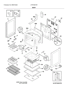 Body parts for Frigidaire Range LFEF3054TDF from AppliancePartsPros.com