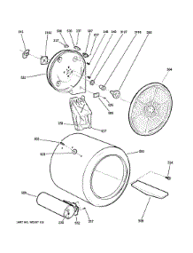 Drum parts for Ge Dryer GTV21GSSJ0WW from AppliancePartsPros.com