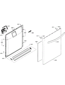 Door Assy parts for Kenmore Dishwasher 630.13913014 (63013913014, 630 13913014) from AppliancePartsPros.com
