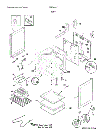 Body parts for Frigidaire Range FFEF3052TBB from AppliancePartsPros.com