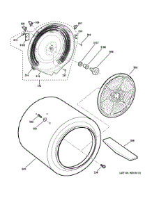 Drum parts for Ge Dryer GTV21ESSJ0WW from AppliancePartsPros.com