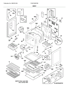 Body parts for Frigidaire Range FGEF3059TDE from AppliancePartsPros.com