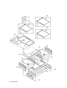 Refrigerator Parts parts for Lg Refrigerator LMX25981SW/02 from AppliancePartsPros.com