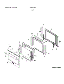 Door parts for Frigidaire Range CPEH3077RFG from AppliancePartsPros.com