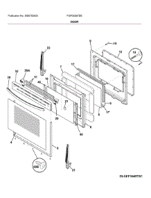 Door parts for Frigidaire Range FGIF3036TDB from AppliancePartsPros.com