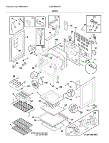 Body parts for Frigidaire Range CGIF3061NFF from AppliancePartsPros.com
