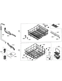 Basket parts for Kenmore Dishwasher 630.13909012 (63013909012, 630 13909012) from AppliancePartsPros.com