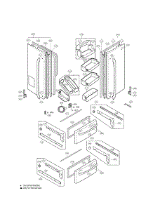 Door Parts parts for Lg Refrigerator LMX25981SW/00 from AppliancePartsPros.com
