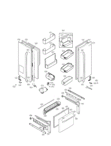 Door Parts parts for Lg Refrigerator LFX25976SB/01 from AppliancePartsPros.com