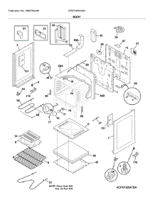 Body parts for Frigidaire Range CFEF3054USA from AppliancePartsPros.com