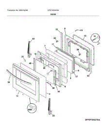Door parts for Frigidaire Range CFEF3054USA from AppliancePartsPros.com