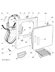Front Panel & Door parts for Ge Dryer GTDS560EF1WS from AppliancePartsPros.com
