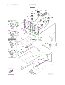 Burner parts for Frigidaire Range FGGF3036TDB from AppliancePartsPros.com