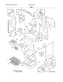 Body parts for Frigidaire Range FGGF3036TDB from AppliancePartsPros.com