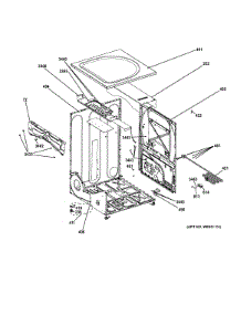 Cabinet & Top Panel parts for Ge Dryer GFDN110GD1WW from AppliancePartsPros.com